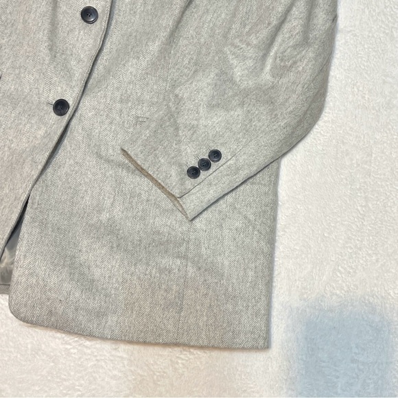 Talbots Plus Tailored Gray Wool Blend Single Breast Professional Blazer - Picture 11 of 11